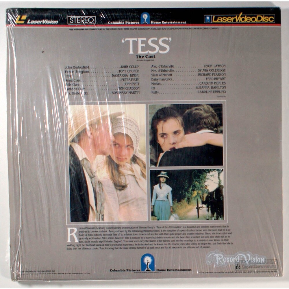 Tess (2x LaserDisc 1981) • Nastassia Kinski, Roman Polanski, Stereo - Picture 2 of 2